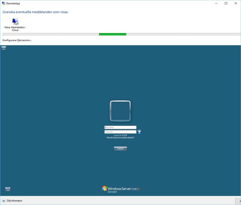 remote desktop tappar användarnamn och lösenord efter uppdatering till Windows 10 1803